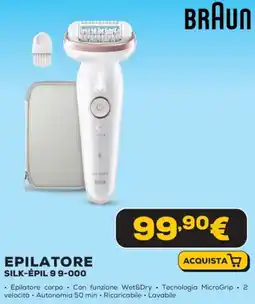 Euronics BRAUN Epilatore SILK-ÉPIL 9 9-000 offerta