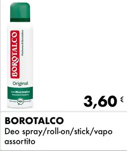 Iper Tosano BOROTALCO Deo spray/roll-on/stick/vapo assortito offerta