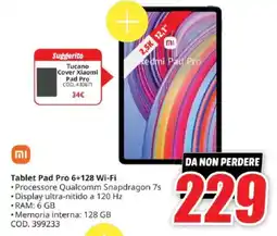 MediaWorld Tablet Pad Pro 6+128 Wi-Fi offerta