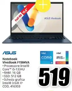 MediaWorld ASUS Vivobook VivoBook F1504VA offerta