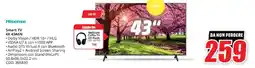 MediaWorld Hisense Smart TV 4K 43A6N offerta