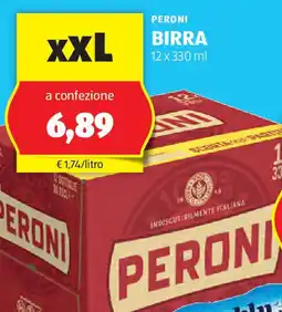 ALDI Peroni birra offerta