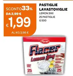 Ekom Pastiglie lavastoviglie lemon 3in1 25 pastiglie offerta