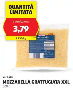 ALDI Milsani mozzarella grattugiata xxl offerta