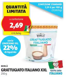 ALDI Bonlà grattugiato italiano xxl offerta