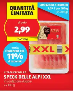 ALDI Il tagliere del re speck delle alpi xxl offerta