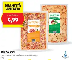 ALDI PIZZA XXL pomodoro e mozzarella/prosciutto e funghi offerta