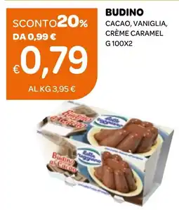 Ekom Budino cacao, vaniglia, crème caramel offerta