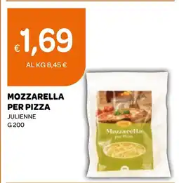 Ekom Mozzarella per pizza julienne offerta