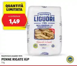 ALDI Pastificio liguori 1975 penne rigate igp offerta