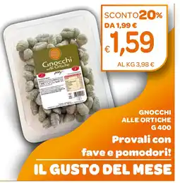 Ekom Gnocchi alle ortiche provali con fave e pomodori! il gusto del mese offerta