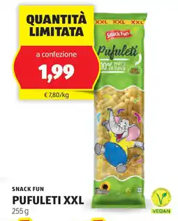 ALDI Snack fun pufuleti xxl offerta