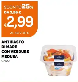 Ekom Antipasto di mare con verdure medusa offerta