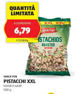 ALDI Snack fun pistacchi xxl offerta