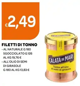 Ekom Filetti di tonno - al naturale offerta
