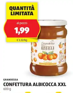 ALDI Grandessa confettura albicocca xxl offerta