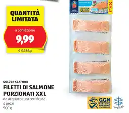 ALDI Golden seafood filetti di salmone porzionati xxl offerta