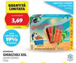 ALDI Grandessa ghiaccioli xxl offerta