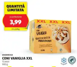 ALDI Grandessa coni vaniglia xxl offerta