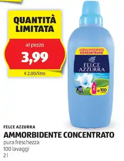 ALDI Felce azzurra ammorbidente concentrato offerta