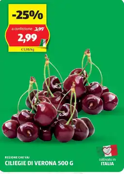 ALDI Regione che vai ciliegie di verona offerta