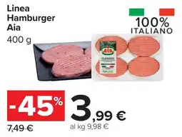 Carrefour Linea Hamburger Aia offerta