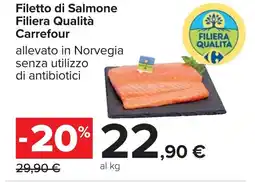 Carrefour Filetto di Salmone Filiera Qualità Carrefour offerta