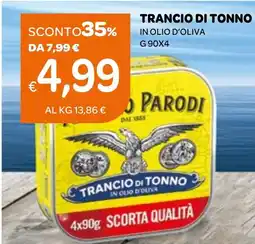 Ekom Trancio di tonno in olio d'oliva offerta