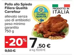 Carrefour Pollo allo Spiedo Filiera Qualità Carrefour offerta