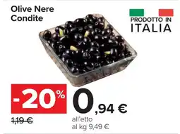 Carrefour Olive Nere Condite offerta