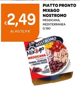 Ekom Piatto pronto mix&go nostromo messicana, mediterranea offerta