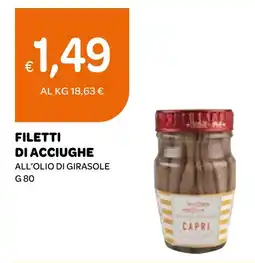 Ekom Filetti di acciughe all'olio di girasole offerta