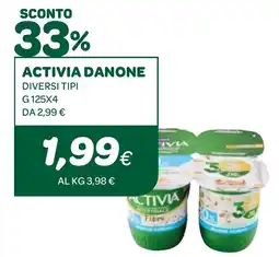 Ekom Activia danone diversi tipi offerta