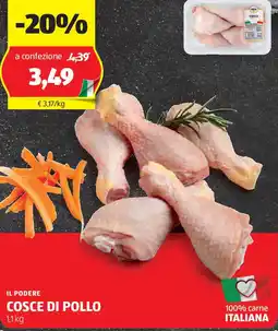 ALDI Il podere cosce di pollo offerta