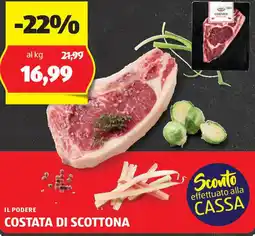 ALDI Il podere costata di scottona offerta