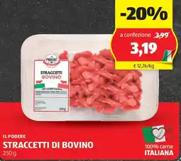ALDI Il podere straccetti di bovino offerta