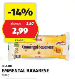 ALDI Milsani emmental bavarese offerta