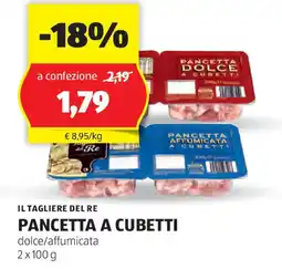 ALDI Il tagliere del re pancetta a cubetti offerta