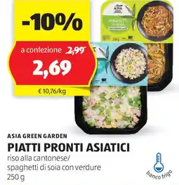 ALDI Asia green garden piatti pronti asiatici offerta