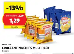 ALDI Snack fun croccantini/chips multipack offerta