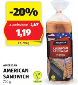 ALDI American american sandwich offerta