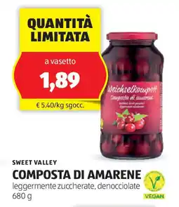 ALDI Sweet valley composta di amarene offerta
