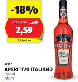 ALDI Apice aperitivo italiano offerta