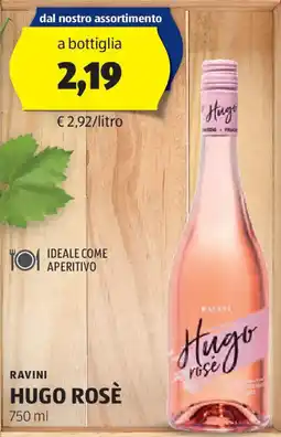 ALDI Ravini hugo rosè offerta