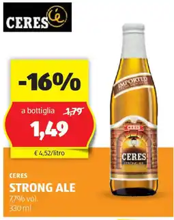 ALDI Ceres strong ale offerta