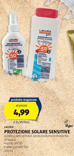 ALDI Lacura protezione solare sensitive offerta
