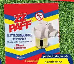 ALDI Zz paff elettroemanatore antizanzare offerta