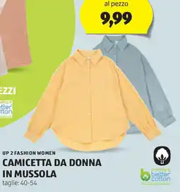 ALDI Up 2 fashion women camicetta da donna in mussola offerta