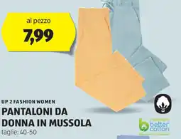 ALDI Up 2 fashion women pantaloni da donna in mussola offerta