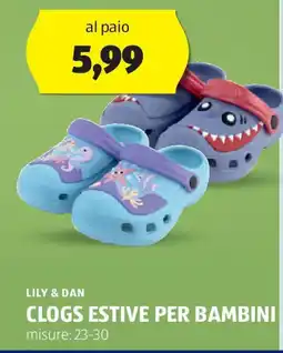 ALDI Lily & dan clogs estive per bambini offerta